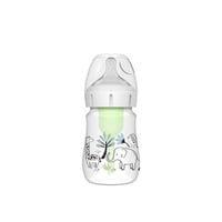 Dr. Brown’s Options+ Anti-Colic Wide-Neck BPA-Free Plastic Baby Bottle 0m+ Jungle 150ml