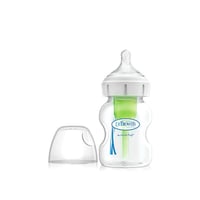 Dr. Brown’s Options+ Anti-Colic Wide-Neck BPA-Free Plastic Baby Bottle 0m+ Transparent 150ml (5.07floz)