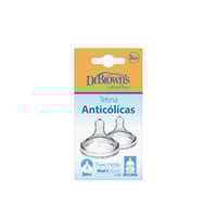 Dr. Brown's Options+ Wide-Neck Baby Bottle Silicone Nipple x2