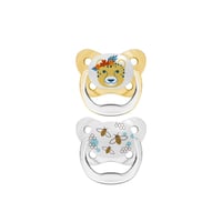 Dr. Brown's PreVent Contoured Pacifier 6-18m Yellow x2