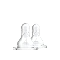 Dr. Brown's Narrow Baby Bottle Silicone Nipple x2