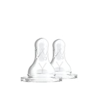 Dr. Brown's Fast Flow Y-Cut Narrow Baby Bottle Silicone Nipple 9m+ x2