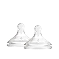 Dr. Brown's Options+ Fast Flow Wide-Neck Baby Bottle Silicone Nipple 9m+ x2