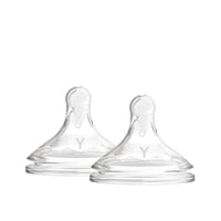 Dr. Brown's Options+ Fast Flow Y-Cut Wide-Neck BPA-Free Plastic Bottle Silicone Nipple 9m+ x2