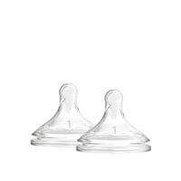 Dr. Brown's Options+ Wide-Neck Baby Bottle Silicone Nipple x2