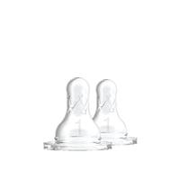 Dr. Brown's Slow Flow Narrow Baby Bottle Silicone Nipple 0m+ x2