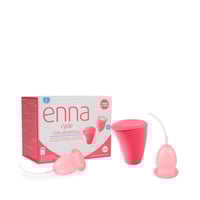 Enna Cycle Menstrual Cup Twin Pack Large with Sterilizer