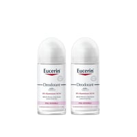 Eucerin Deodorant Sensitive Skin 48h 0% Aluminium Roll-On 50ml x2