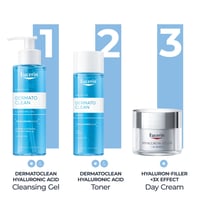 Eucerin ديرماتوكليان جل منظف بحمض الهيالورونيك 200 مل