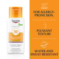 Eucerin Solar Creme-Gel Proteção Alergias FPS50 150ml