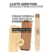 Flormar Latte Addiction Highlighter & Contour Stick 002 Sparkling Honey 2x4g (2x0.14oz)
