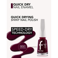 Flormar Quick Dry Nail Enamel 21 Blackstar Red 11ml
