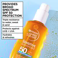Garnier Ambre Solaire Advanced Sensitive Hydrating Sun Water SPF50 150ml