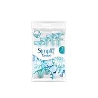 Gillette Simply Venus 2 Basic Disposable Razors x4