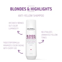 Goldwell Dualsenses Blondes & Highlights Anti-Yellow Shampoo 250ml (8.45floz)