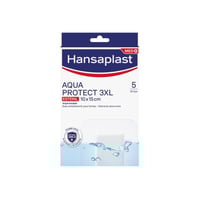 Hansaplast Med+ Aqua Protect 3XL Sterile Waterproof Wound Plasters x5
