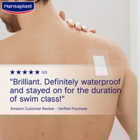 Hansaplast Med+ Aqua Protect XXL Sterile Waterproof Wound Plasters x5