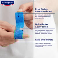 Hansaplast Med+ Cohesive Bandage 4mx6cm x1