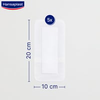Hansaplast Med+ Sensitive 4XL Sterile Plasters x5