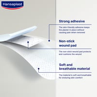 Hansaplast Med+ Sensitive XL Sterile Plasters x5