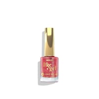 INOCOS Like Gel 2 Long Color Nail Polish 157 Red Glitters Mix 11ml