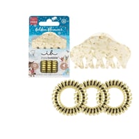 invisibobble Golden Glamour Après Ski 24K Gold Set