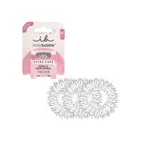 invisibobble Extra Care Gentle Hair Spiral Crystal Clear x3