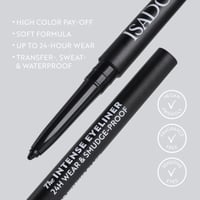 IsaDora The Intense Eyeliner 24h Wear & Smudge-Proof 60 Intense Black 0.35g (0.012oz)