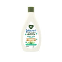 Johnson's Baby Naturally Sensitive Aloe Vera Bath & Wash 395ml