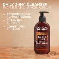 L'Oréal Paris Men Expert Barber Club Beard, Face & Hair Wash 200ml