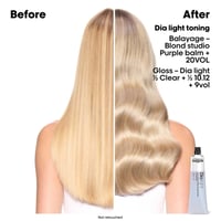 L'Oréal Professionnel Dia Light Hyaluronic Acidic Gloss Color Tinte Semipermanente 9.31 Rubio Muy Claro Dorado Ceniza 60ml