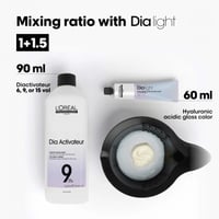 L'Oréal Professionnel Dia Light Hyaluronic Acidic Gloss Color Demi-Permanent Hair Dye 7.31 Ash Golden Blonde 60ml