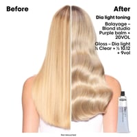 L'Oréal Professionnel Dia Light Hyaluronic Acidic Gloss Color Demi-Permanent Hair Dye 10.01 Lightest Soft Ash Blonde 60ml