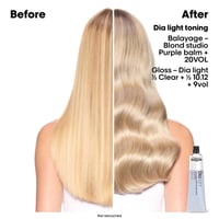 L'Oréal Professionnel Dia Light Hyaluronic Acidic Gloss Color Demi-Permanent Hair Dye 9.01 Very Light Blonde with Ash Tones 60ml