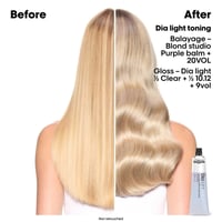 L'Oréal Professionnel Dia Light Hyaluronic Acidic Gloss Color Demi-Permanent Hair Dye 9.12 Very Light Ash Iridescent Blonde 60ml