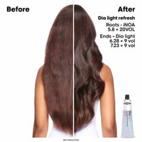 L'Oréal Professionnel Dia Light Hyaluronic Acidic Gloss Color Demi-Permanent Hair Dye Rubilane 8.43 Light Blonde Golden Copper 60ml