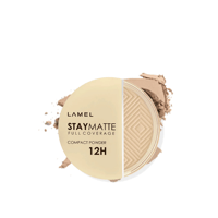 Lamel Stay Matte Full Coverage Compact Powder 401 Porcelain 12g