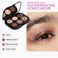 M.A.C Cosmetics Connect In Color Eyeshadow Palette Embedded in Burgundy