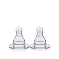 Medela Medium Flow Bottle Silicone Nipple Medium Size x2