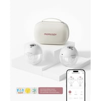 Momcozy M5 Wearable Double Breast Pump Quill Grey