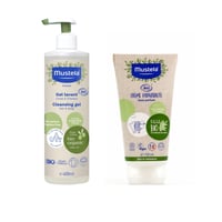 Mustela BIO Organic Cleansing Gel 400ml + Hydrating Cream 150ml