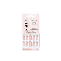 Nail HQ Almond Glossy French Nails x24
