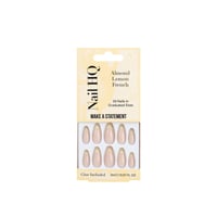 Nail HQ Almond Lemon French Nails x24
