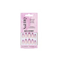Nail HQ Almond Purple French Nails x24