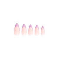 Nail HQ Almond Purple French Nails x24
