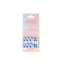 Nail HQ Oval Blue Bombshell Nails x24