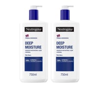 Neutrogena Deep Moisture Body Lotion Dry Skin 750ml x2