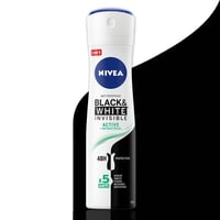 Nivea Black & White Invisible Active Anti-Perspirant Spray 150ml
