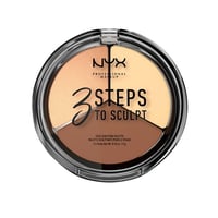 NYX Pro Makeup 3 Steps to Sculpt Face Sculpting Palette Light