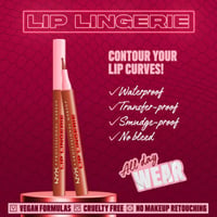 NYX Pro Makeup Lip Lingerie Lip Liner Stain 02 Naughty Nude 1ml
